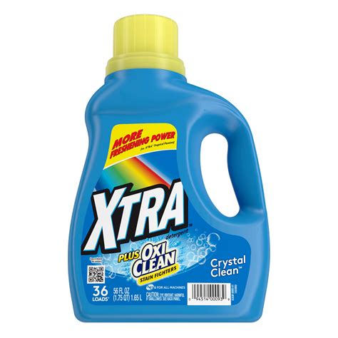 Xtra Plus Oxiclean Crystal Clean Loads Liquid Laundry Detergent