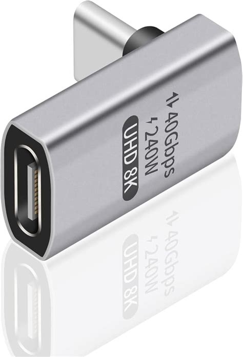 Amazon co jp Duttek USB Type c 変換アダプターL字型USB C コネクタ L字240W PD急速充電90度