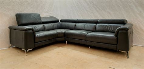 Black Leather Corner Sofa Recliner | Cabinets Matttroy