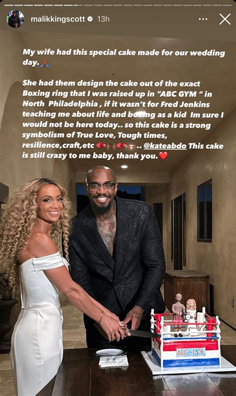 Malik Scott gushes over wife Kate Abdo as he shares 'special' custom ...