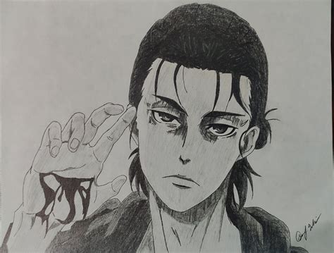 Eren Jaeger Pencil Sketch Anime Character Drawing Anime Drawings