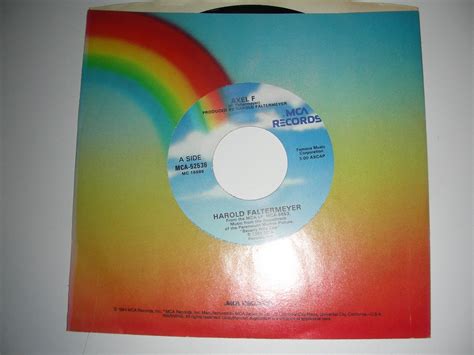 Harold Faltermeyer Axel F Beverly Hills Cop Mca Records Nm