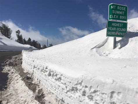 Record Snow Year In Sierras Ends Drought Las Vegas Review Journal