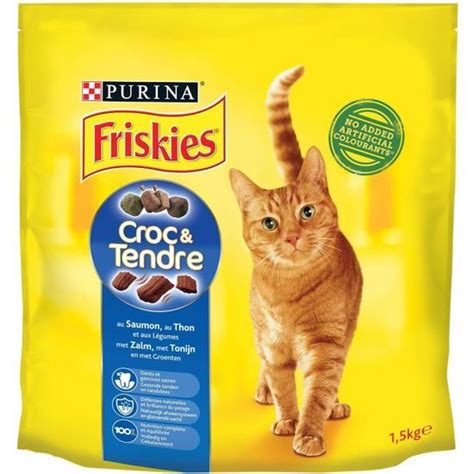 Friskies Croquettes Croc Tendre Au Saumon Thon Et Aux L Gumes Pour