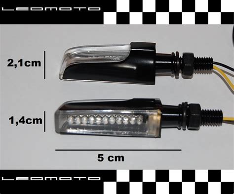 Pareja De Intermitentes Led Homologados Mod Alu Cristal