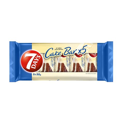 7DAYS Cake Bar με Κρέμα Βανίλια 5x32gr | ΣΚΛΑΒΕΝΙΤΗΣ