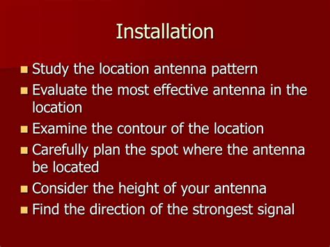 Ppt Antenna Installation Powerpoint Presentation Free Download Id5223713