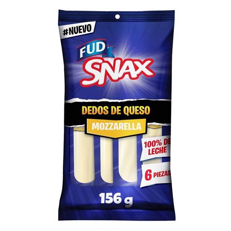 Dedos De Queso FUD Snax Tipo Mozzarella 6 Pzas 156 G Bodega Aurrera