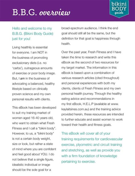Kayla Itsines Bikini Body Guide Exercise And Training Plan Workout Digital Training Ebook Etsy