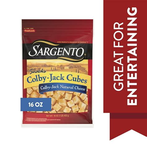 Sargento® Colby-Jack Natural Cheese Cubes, 16 oz. - Walmart.com