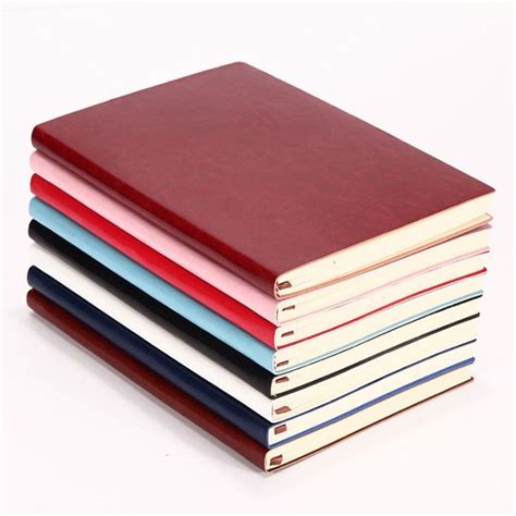 6 Color Random Soft Cover PU Leather Notebook Writing Journal 100 Page