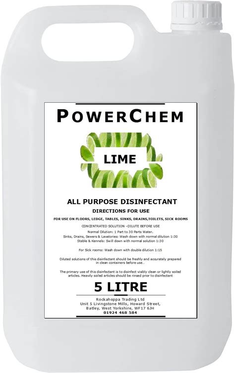 Lime Disinfectant 5l Concentrate Liquid Multi Surface All Purpose