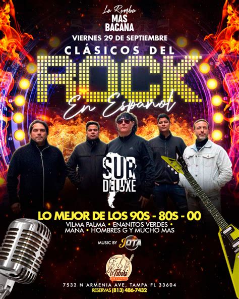 Clasicos Del Rock En Espanol EN VIVO Banda SurDeluxe Tickets Boletos At