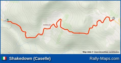 Shakedown Caselle Stage Map Rally Della Lanterna Rally Val D