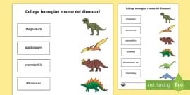 Collega Le Ombre Dei Dinosauri Attivit Lehrer Gemacht