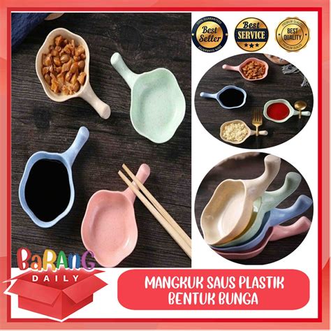 Jual Tempat Saus Sambal Kecap Mangkuk Saos Bentuk Bunga Mangkuk Mini