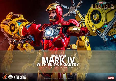 1 4 Quarter Scale Statue Iron Man Mark Iv With Suit Up Gantry Iron Man