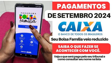 Bolsa Família Reduzido Em Setembro De 2024 Saiba O Que Fazer Se