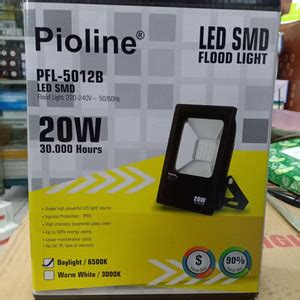 Jual LAMPU SOROT LED SMD PIOLINE 20W FLOOD LIGHT 20 WATT TEMBAK OUTDOOR