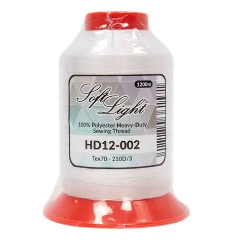 Softlight 1200m Heavy Duty Sewing Thread 002 White