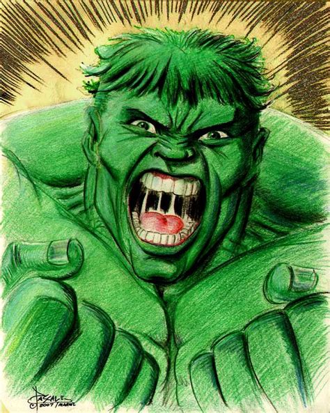 Hulking Out In Colored Pencil Illustration Art Hulk Colored Pencils