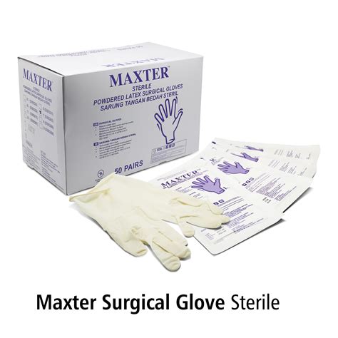 Maxter Surgical Glove Sterile Box Isi 50psg OneMed Store