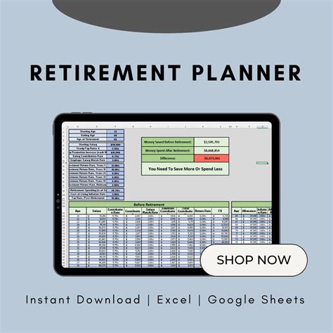 Retire Early Calculator Excel Template Calculate Your Retirement