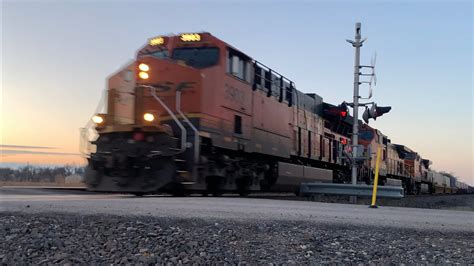 60 65 Mph Z Train Ft Tier 4 Leader BNSF Transcon Emporia Sub 1 16