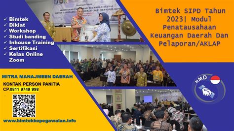 Info Bimtek Sipd Tahun Modul Penatausahaan Keuangan Daerah Dan