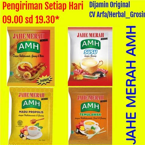 Jual Jahe Merah Amh Jahe Merah Super Amh Bal Atau Sachet Di