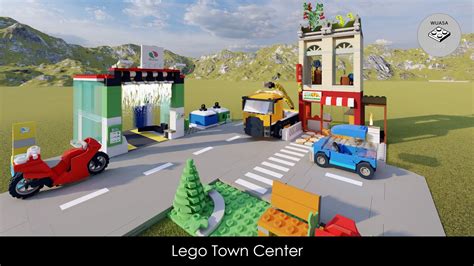 Lego City Town Center 60292 Done In Bricklink Studio 20 Speed Build