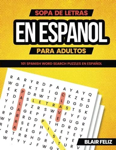 Sopa De Letras En Espanol Para Adultos Letra Grande Sp En Venta