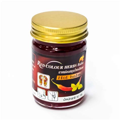 [3-5 Ngày] Dầu Cù Là Ớt Red Colour Herbs Balm 50g Thái Lan - Chatuchak ...