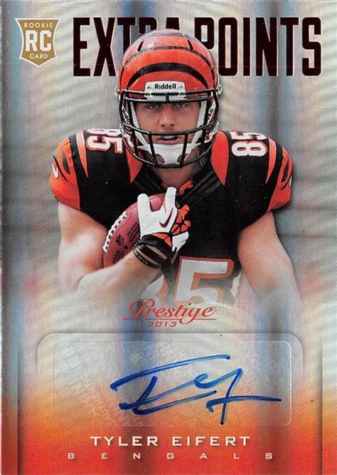 Tyler Eifert Autographed Football Card Cincinnati Bengals 2013 Panini