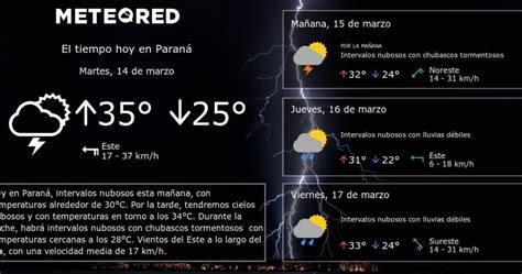 Descubre la temperatura actual en Paraná Entre Ríos Info Entre Ríos