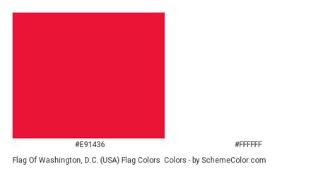 Flag Of Washington, D.C. (USA) Flag Colors Color Scheme » Red ...