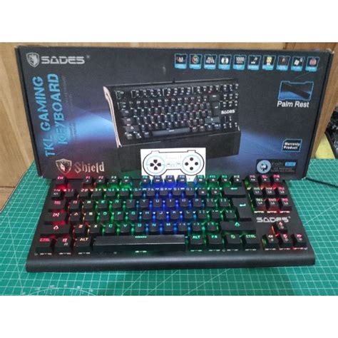 Jual Sades Shield Tkl Rgb Wired Mechanical Gaming Keyboard Shopee