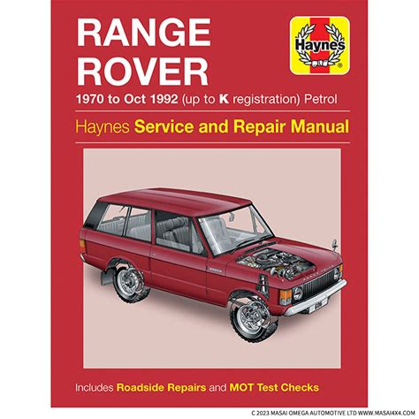 Range Rover Classic 1970 To 1992 Haynes Service And Repair Manual