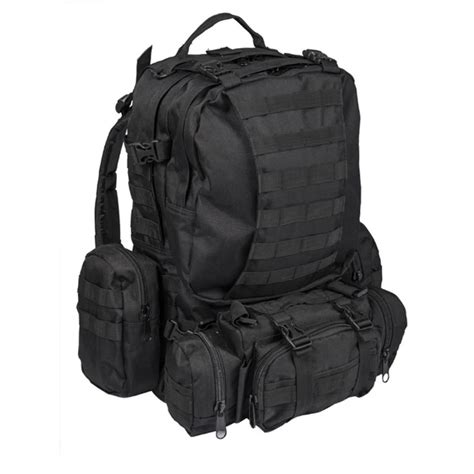 Sac A Dos Bushcraft Litres Miltec Vert Defense Pack Assembly Noir