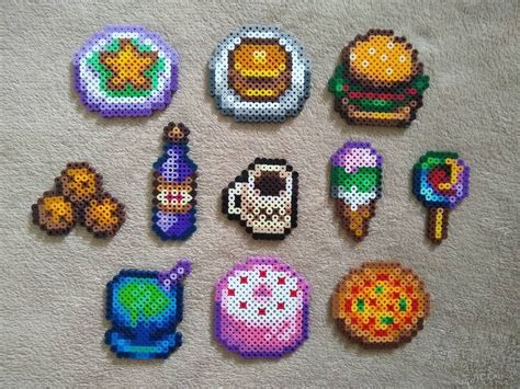 All Food Dishes Stardew Valley Perler Bead Art Etsy Canada