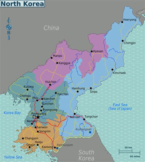 Maps Of North Korea Dprk Detailed Map Of North Korea In English 26775 ...