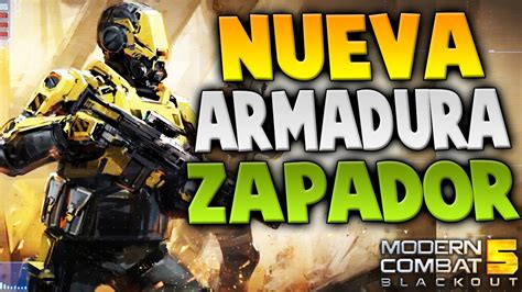 ARMADURA DEL ZAPADOR PARA LA UPDATE NUMERO 11 Modern Combat 5 YouTube