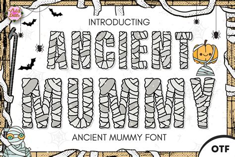 Ancient Mummy Font By Vividdoodle · Creative Fabrica