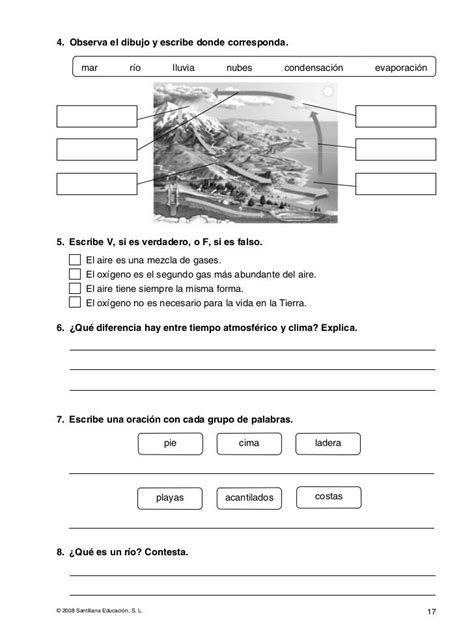 Refuerzo Y Ampliación Conocimiento Del Medio 4º Clases de ciencias