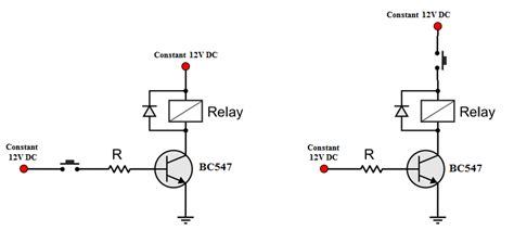 transistors - Can a switch be put on the collector side of npn BC547 ...