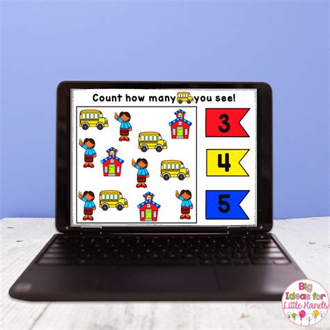 Back to School Counting Games for Kindergarten - Big Ideas for Little Hands