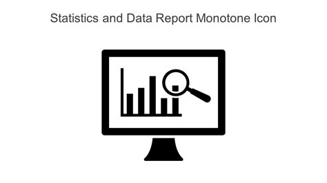 Statistics And Data Report Monotone Icon In Powerpoint Pptx Png And