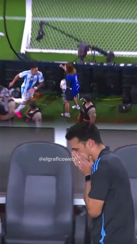 Video La InsÓlita Reacción De Lionel Scaloni Al Gol De Lautaro