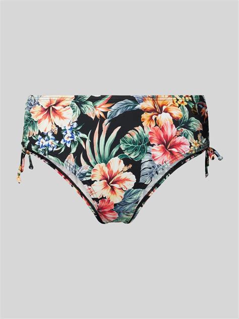 Kup Online LASCANA Figi Bikini Z Ozdobnymi Kokardami Model Salsa Czarny