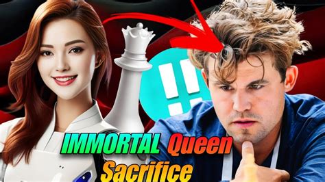 Leelazero Analyzes The Immortal Queen Sacrifice Magnus Carlsen Vs